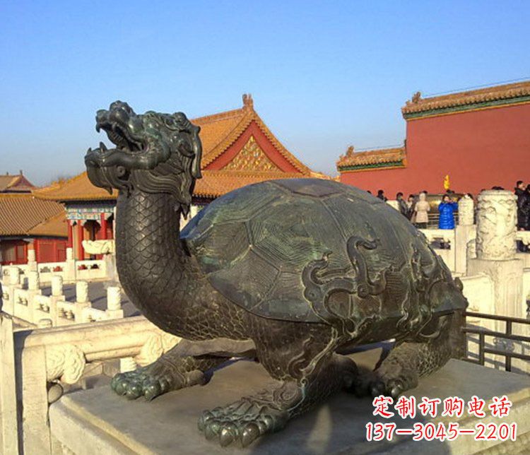 鹤壁龙之精髓铜雕摆件