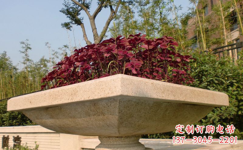 鹤壁精美大理石花盆