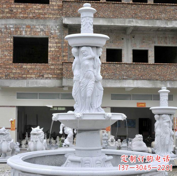 鹤壁精美绝伦的喷泉石雕