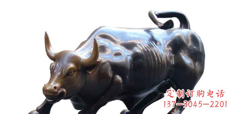 鹤壁玻璃钢仿铜牛公园动物雕塑雕刻艺术的精美绝伦