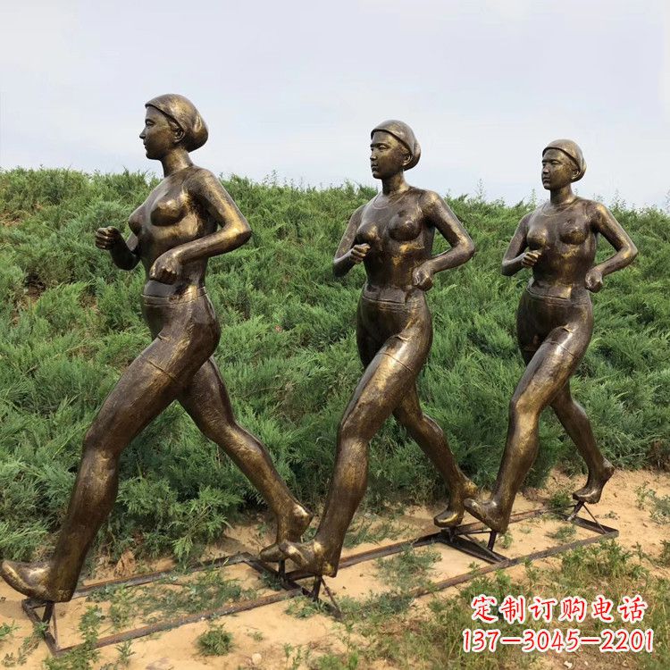 鹤壁玻璃钢仿铜女人雕塑精致细腻的艺术品