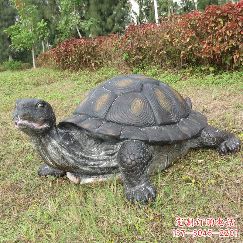 鹤壁玻璃钢仿真动物乌龟雕塑摆件