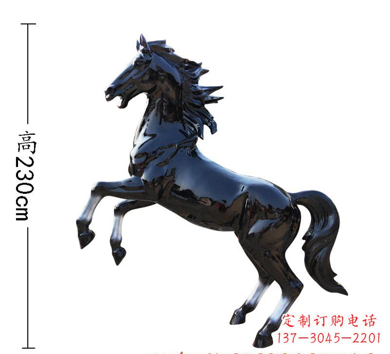 鹤壁玻璃钢马雕塑精美外形、经久耐用
