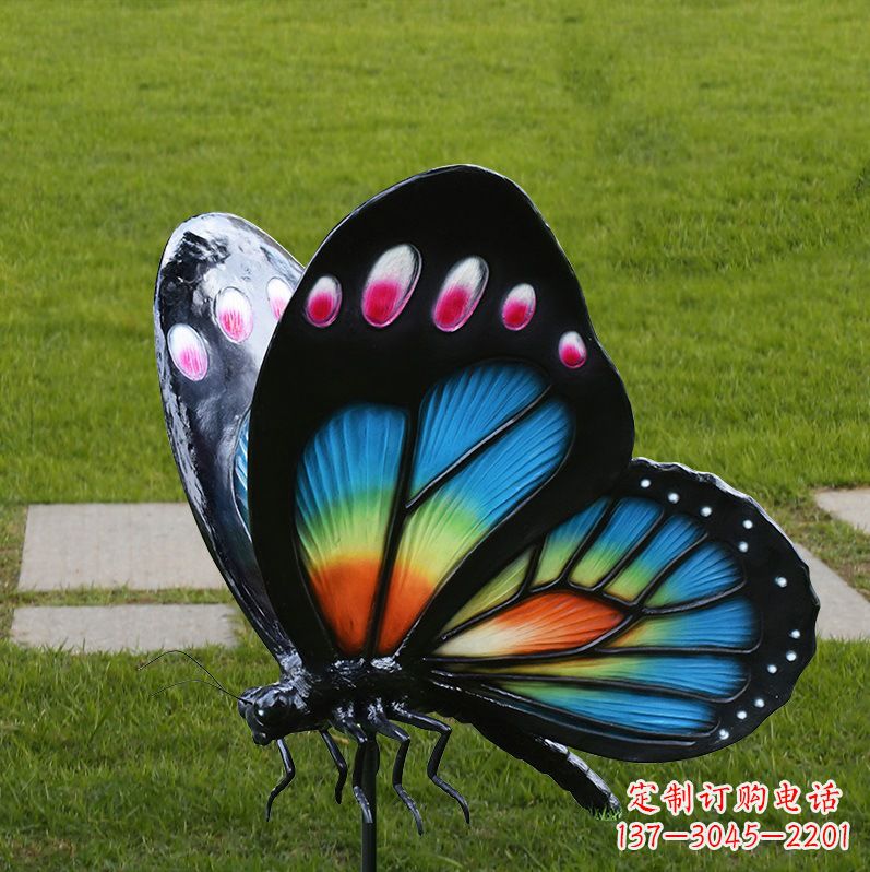 鹤壁玻璃钢仿真蝴蝶昆虫雕塑
