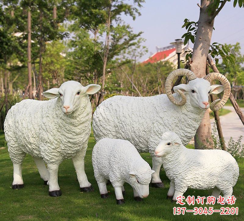 鹤壁玻璃钢仿真山羊