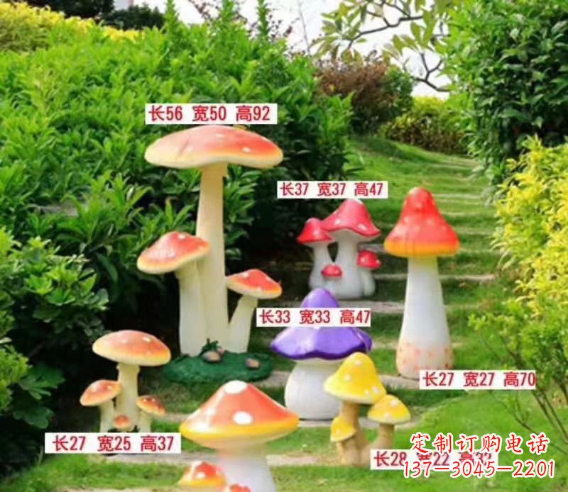 鹤壁玻璃钢蘑菇雕塑——描绘美丽景色
