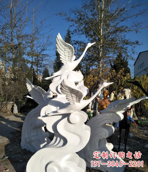 鹤壁玻璃钢天鹅雕塑