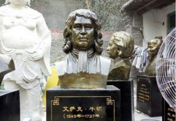 鹤壁玻璃钢仿铜雕塑——纪念伟大的牛顿
