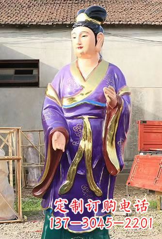 鹤壁玻璃钢宗教庙宇彩绘八仙神像