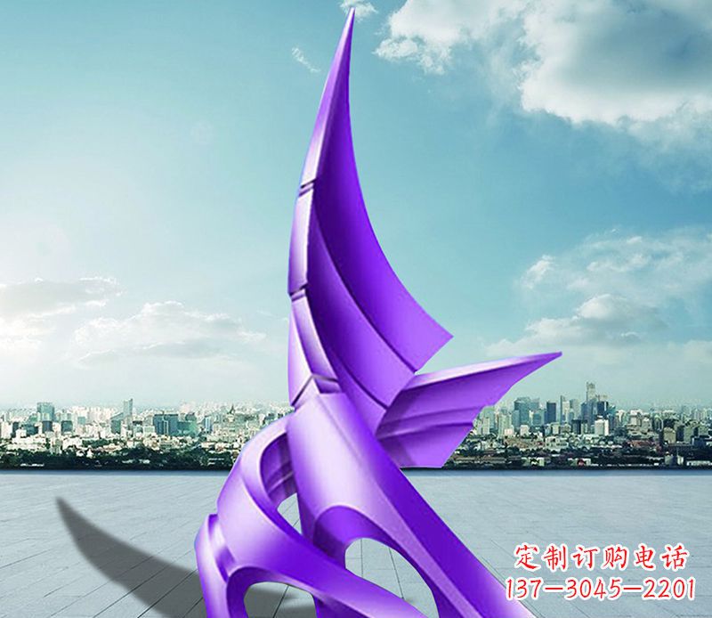 鹤壁不锈钢船帆雕塑静谧的海洋美景