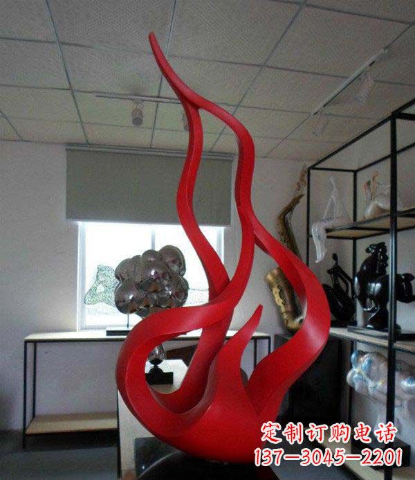 鹤壁精致不锈钢火苗雕塑