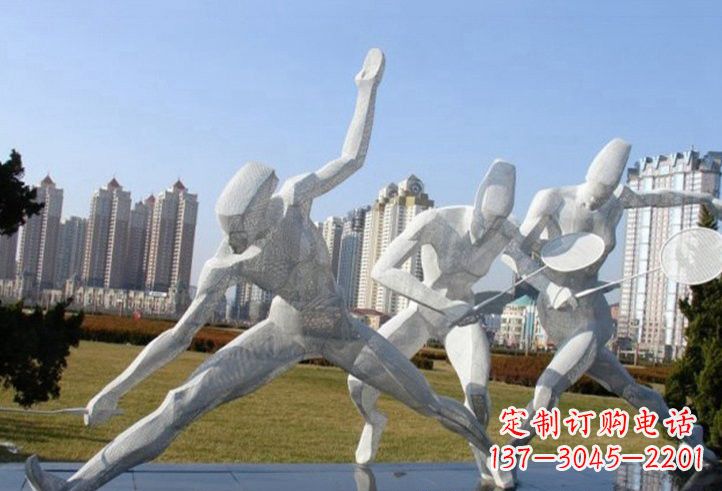 鹤壁精致不锈钢羽毛球雕塑