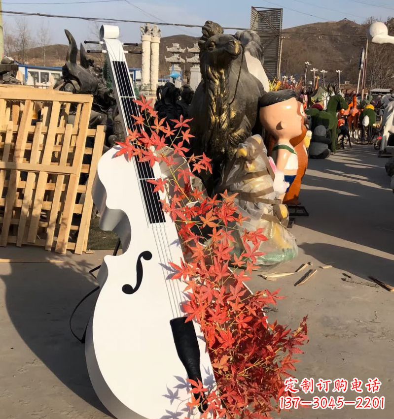 鹤壁不锈钢大提琴雕塑—精致的艺术精品