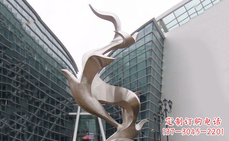 鹤壁不锈钢大雁雕塑