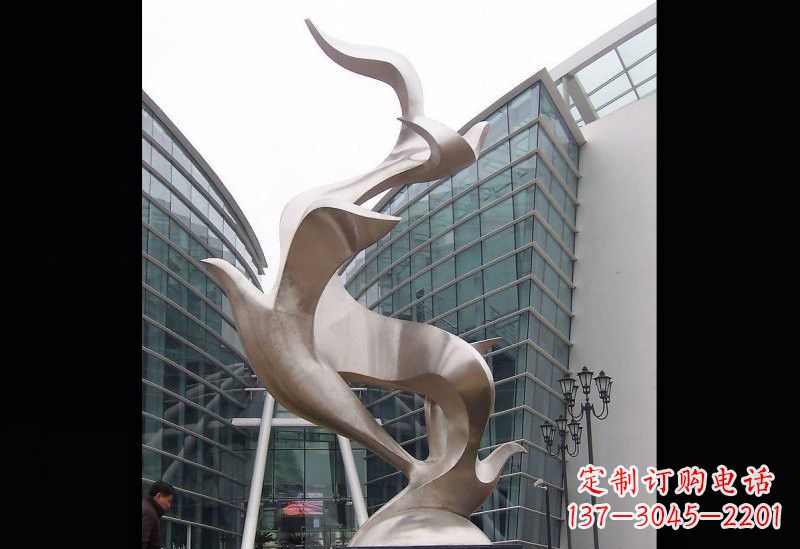 鹤壁精美的不锈钢大雁雕塑