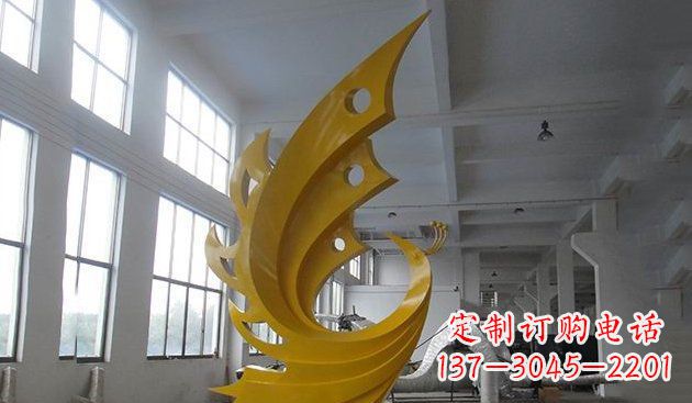 鹤壁不锈钢凤凰雕塑——给生活添彩