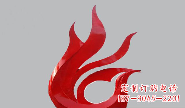 鹤壁不锈钢凤凰雕塑——传承古代文化之美