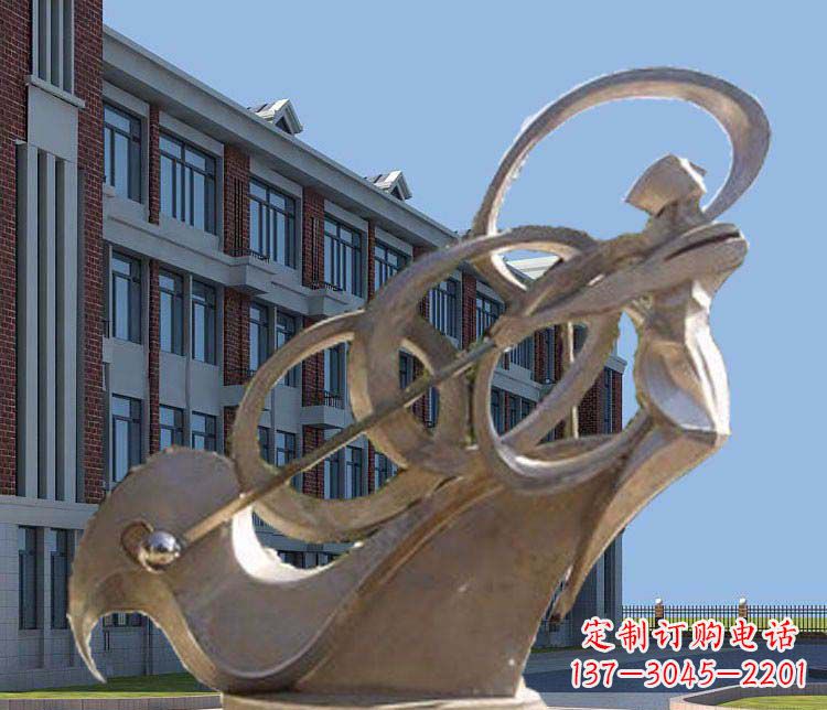 鹤壁不锈钢制作的高尔夫球人物雕塑