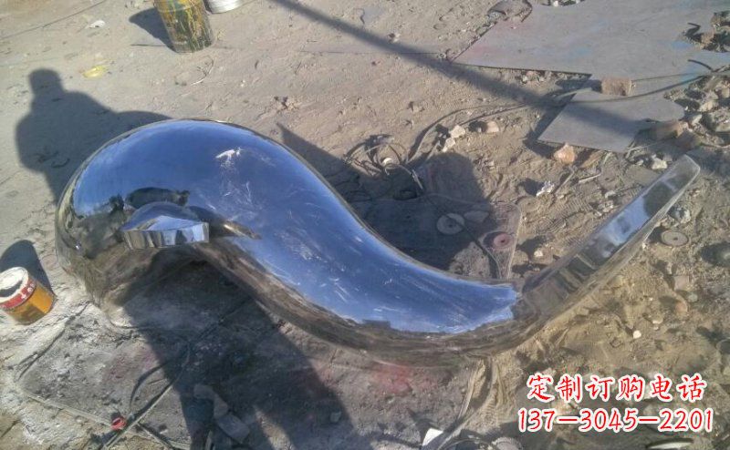 鹤壁不锈钢海豚雕塑展示优雅美丽