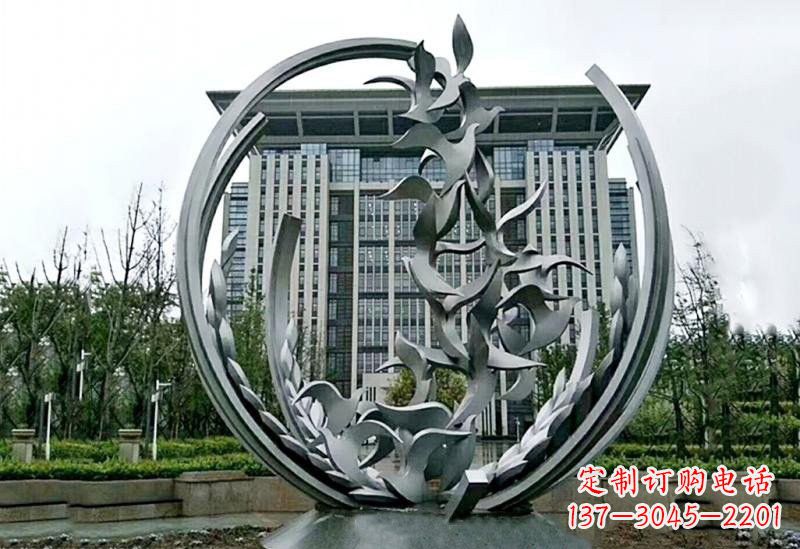 鹤壁不锈钢和平鸽雕塑