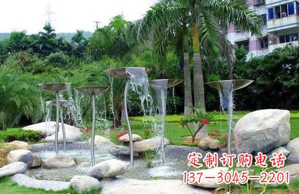 鹤壁不锈钢喷泉雕塑艺术之美
