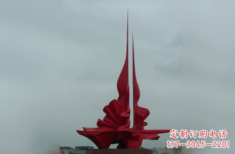 鹤壁精美不锈钢火炬雕塑