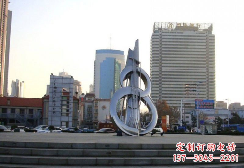 鹤壁不锈钢吉他雕塑