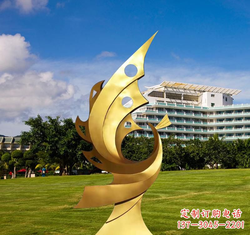 鹤壁不锈钢凤凰雕塑精致而古典