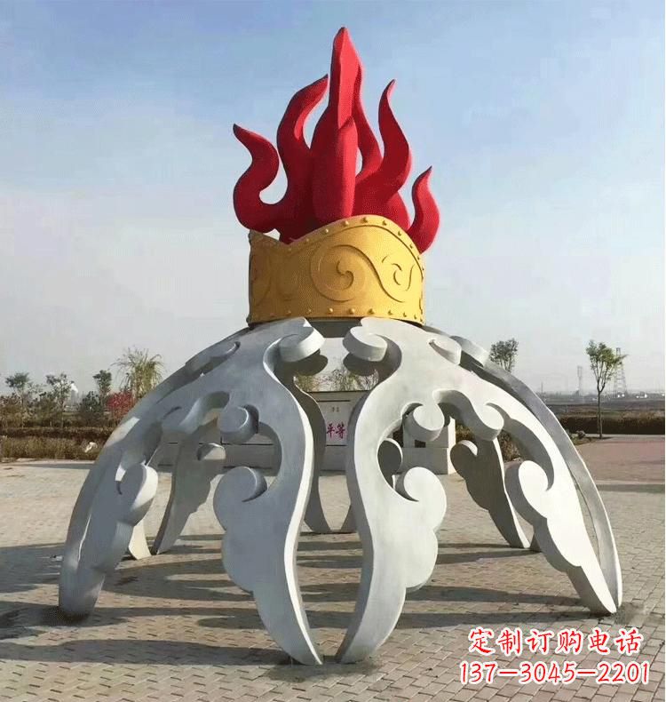 鹤壁不锈钢拱门雕塑精致而又充满艺术气息