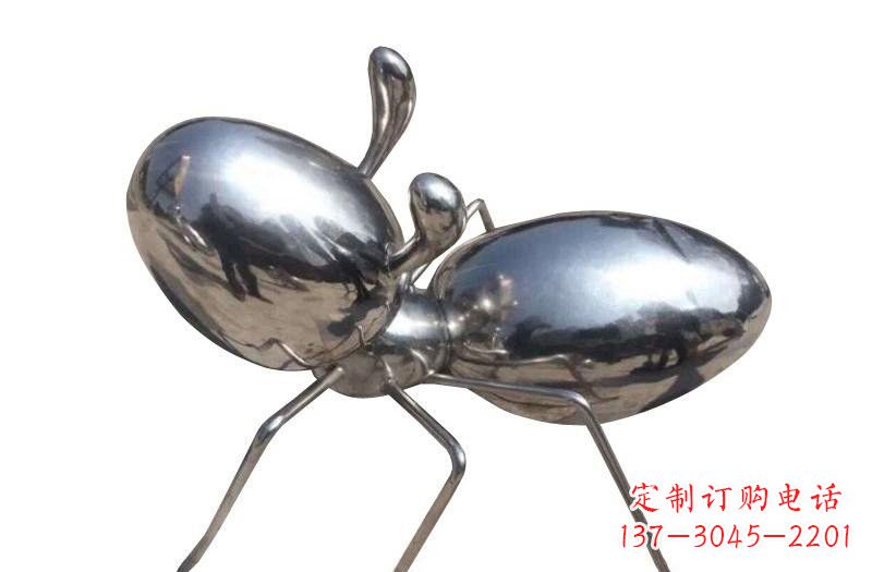 鹤壁不锈钢抽象蚂蚁雕塑