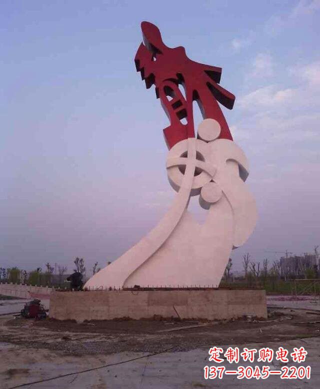 鹤壁不锈钢龙雕塑点亮龙城市景观
