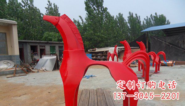 鹤壁不锈钢马雕塑精致而经久