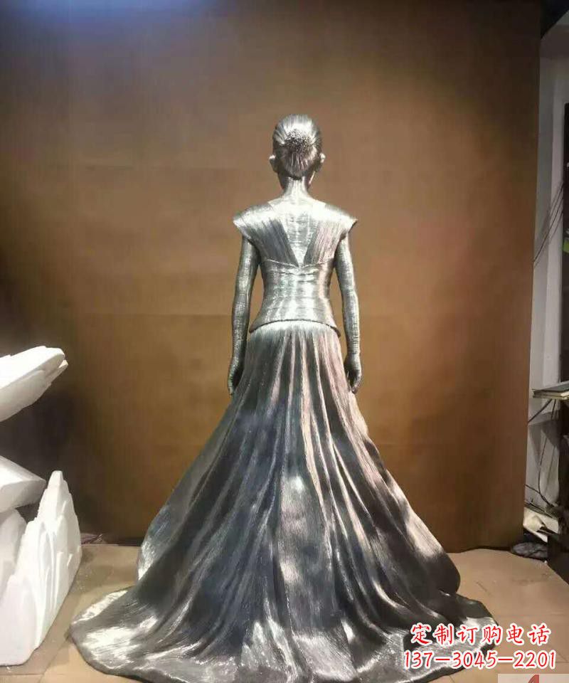 鹤壁女性之美不锈钢抽象女人身影雕塑