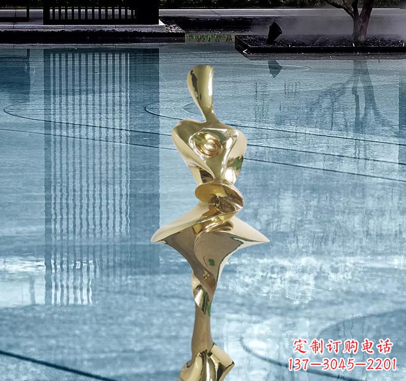 鹤壁不锈钢材质的人体雕塑