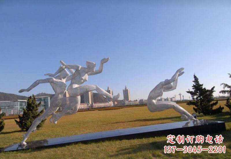 鹤壁不锈钢运动员雕塑
