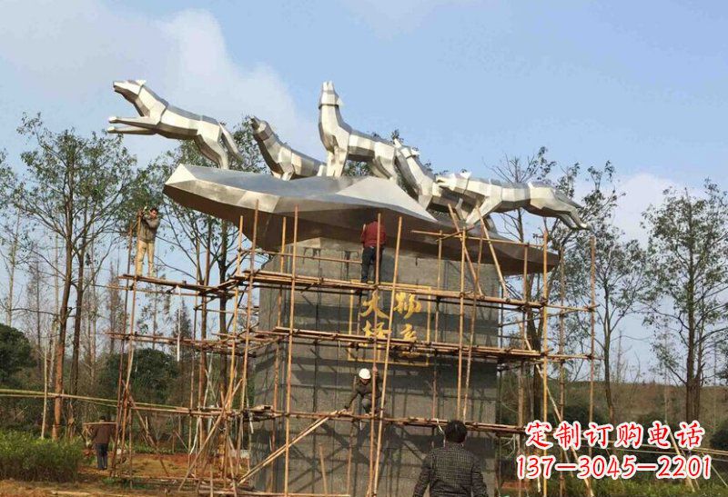 鹤壁不锈钢动物雕塑