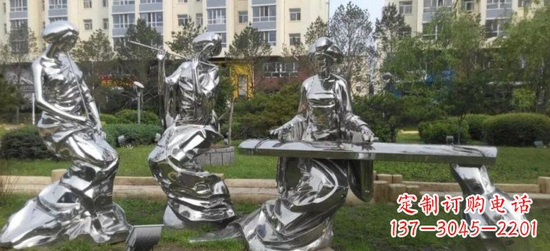 鹤壁精致的不锈钢美女雕塑