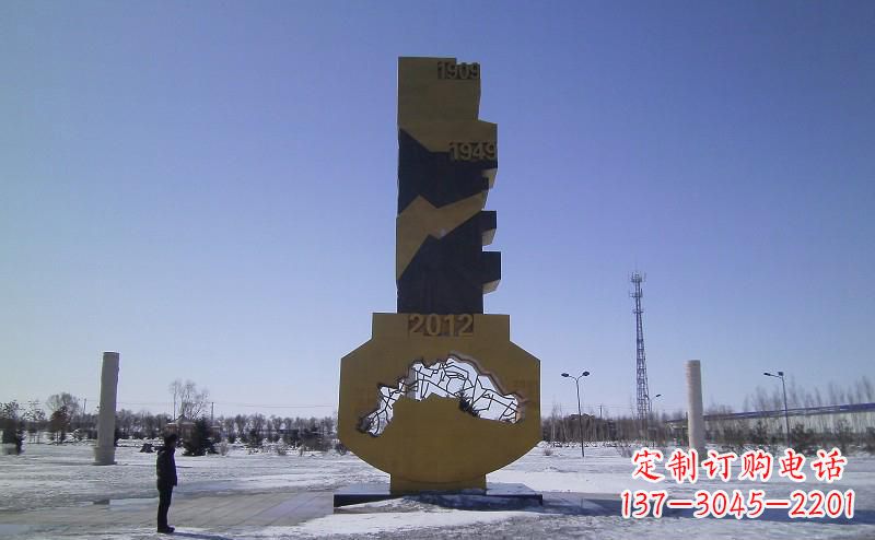 鹤壁不锈钢抽象钥匙雕塑——精美装饰品
