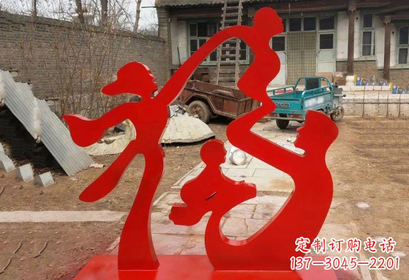 鹤壁不锈钢福字雕塑给家庭带来更多福气