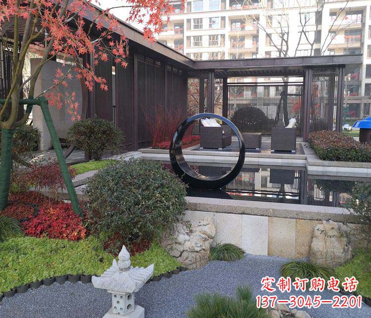 鹤壁不锈钢圆环雕塑——精美绝伦