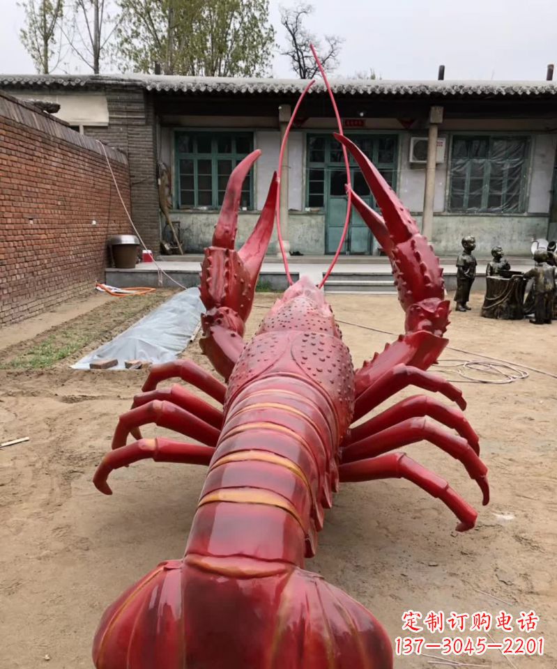 鹤壁不锈钢大龙虾雕塑雕塑之美