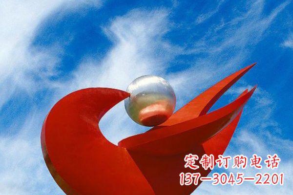 鹤壁“和平鸽”用不锈钢大型雕塑抒发爱与和平
