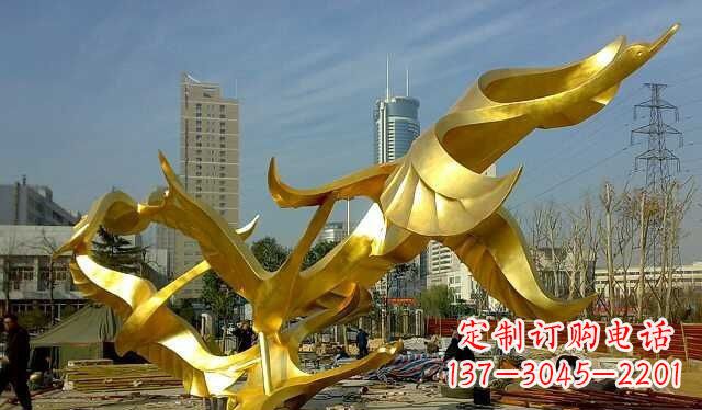 鹤壁不锈钢大雁雕塑——一件传承中华文化的艺术杰作