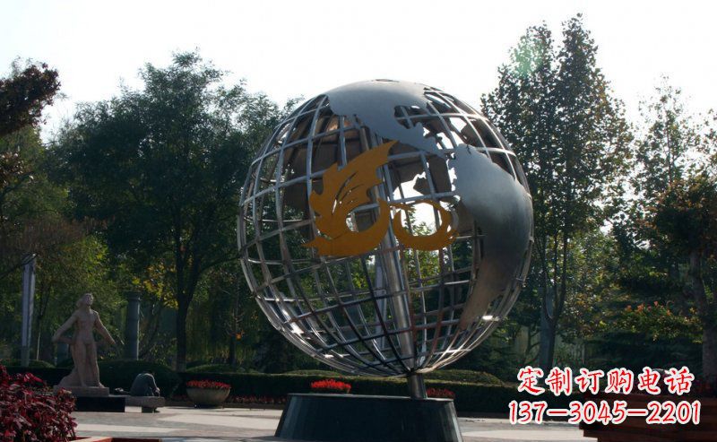 鹤壁不锈钢地球雕塑一件具有意义的艺术品