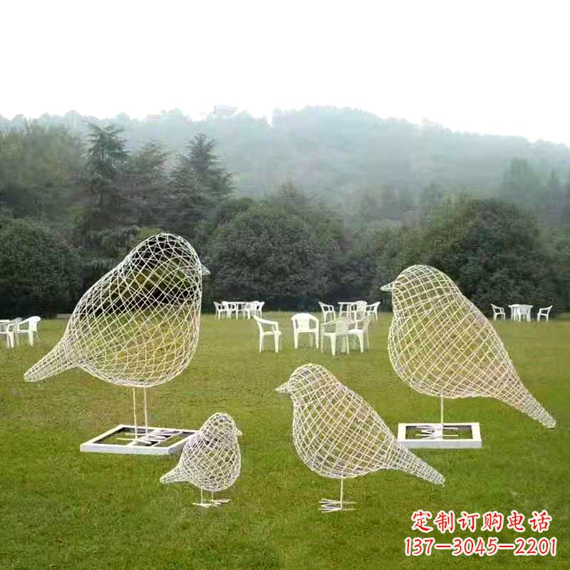 鹤壁精美鸽子雕塑,点缀绿地园林