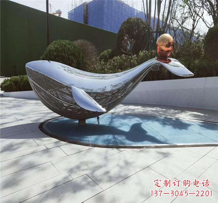 鹤壁不锈钢海豚雕塑艺术与科技的完美结合