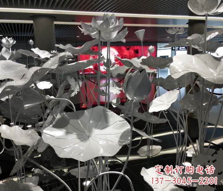 鹤壁不锈钢锻造荷花雕塑艺术之美