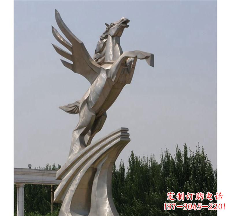 鹤壁不锈钢飞马雕塑精美雕塑艺术