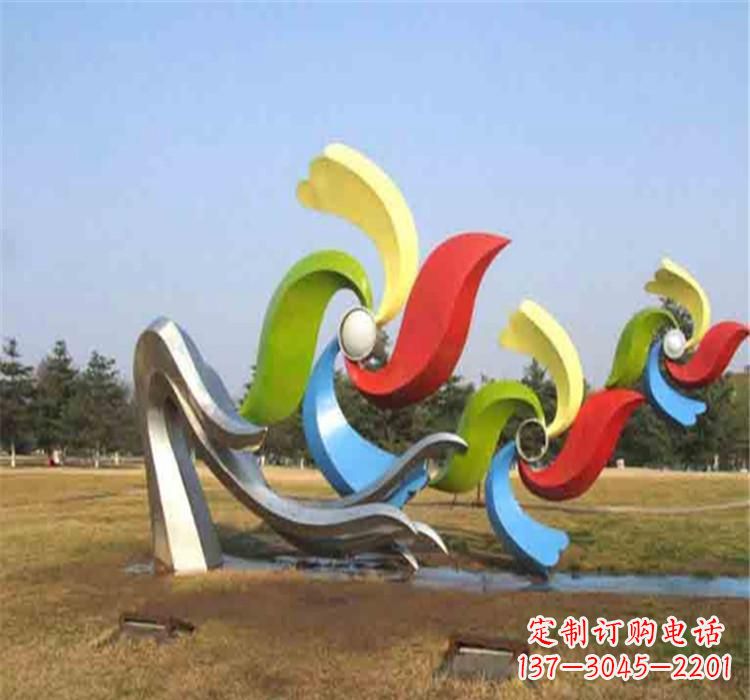 鹤壁不锈钢风车雕塑绚丽多彩的艺术精品