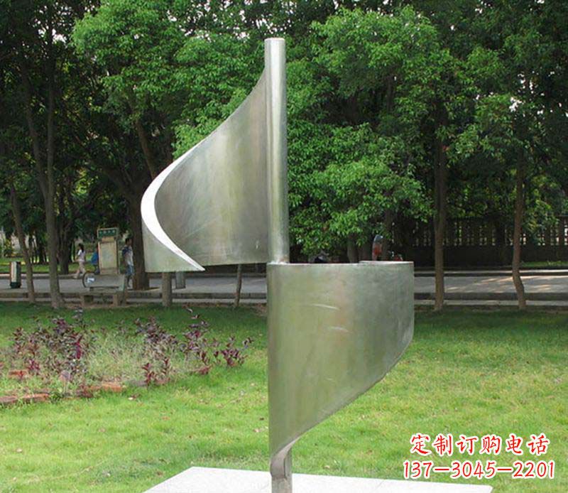 鹤壁精美不锈钢风车雕塑